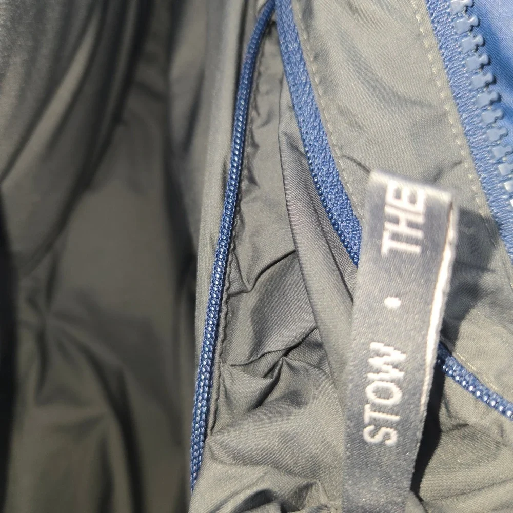The North Face Down Vest Men Medium Blue Gray Puffer 550 Winter Gorpcore Outdoor